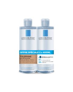 La Roche-Posay Tolériane Eau Micellaire Peaux Réactives 2x400ml