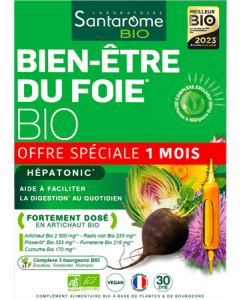 Santarome Bio Bien Etre du Foie Ampoules Buvables 10ml x30