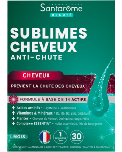 Santarome Bio Sublimes Cheveux Antichute Comprimés x30