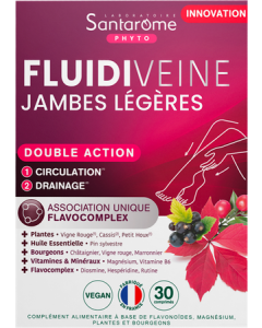 Santarome Fluidiveine Jambes Légères Comprimés x30