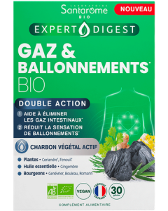 Santarome Gaz Ballonnement Bio Gélules x30