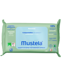 Mustela Lingettes Parfumées Compostables x60