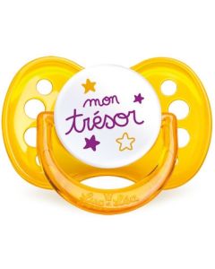 Luc et Léa Sucette Silicone Mon Trésor 6 Mois+ 1 Sucette