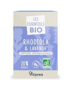 Vitavea Les Essentiels Bio Rhodiola Lavande 20 Gélules