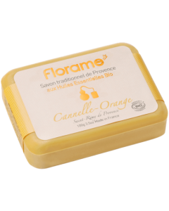 Florame Savon Solide Cannelle Orange Bio 100g