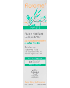 Florame Pureté Fluide Matifiant Rééquilibrant Bio 40ml