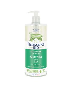 Natessance Gel Douche Aloe Véra Ressourçant Sans Sulfates 1L
