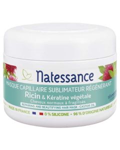 Natessance Masque Capillaire Sublimateur Régénérant Ricin & Kératine Végétale 200ml