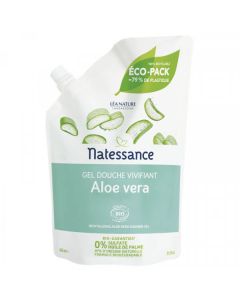 Natessance Gel douche Bio Vivifiant à L'Aloe Vera Éco-Pack 650ml