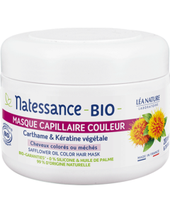 Natessance Bio Masque Couleur Carthame Bio Et Kératine Végétale 200ml
