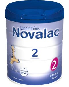 Novalac 2 Lait en Poudre 6-12 mois 800g