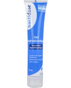 Bactidose Gel Hydroalcoolique Sans Parfum Tube 75ml