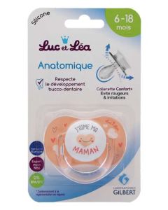 Luc et Léa Sucette 6-18 mois Anatomique Maman