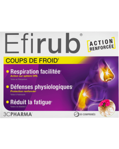 3C Pharma Efirub Coups De Froid Comprimés x30