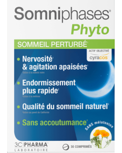3c Pharma Somniphases Phyto Comprime 30