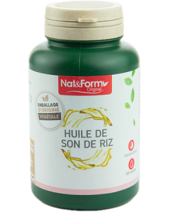Nat&Form Huile de Son Riz Capsules x200