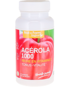 Nat&Form Acérola 1000mg Comprimés à Croquer x30