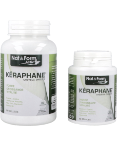 Nat&Form Activ Kéraphane Cheveux Ongles Gélules 180 + 60