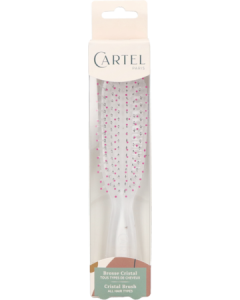 Vitry Cartel Brosse Cheveux Cristal So Chic Rose Pm