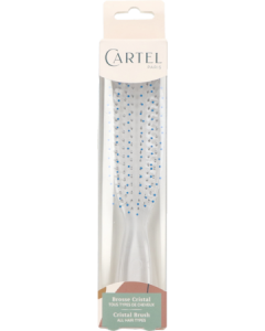 Vitry Cartel Brosse Cheveux Cristal So Chic Bleu Pm