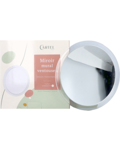 Vitry Cartel Miroir Mural Ventouse Transparent x7 20cm