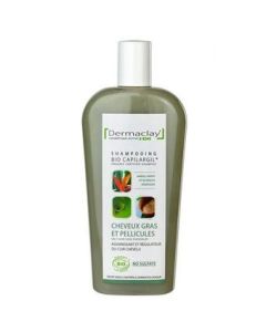 Dermaclay Bio Capilargil shampoing à l'Argile Verte Cheveux Gras et Pellicules 400ml