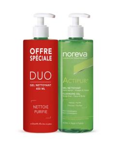 Noreva Actipur Duo Gel Nettoyant 2x400ml