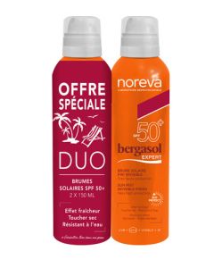 Noreva Bergasol Expert Duo - Brume Solaire Rafraîchissante Spf50+ 2 x 150ml