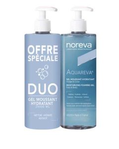 Noreva Aquareva Gel Moussant Hydratant 2x400ml