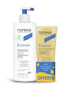 Noreva Eczeane Baume Relipidant Uht Antigrattage 48h 400ml + Huile Lavante 100ml