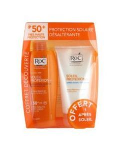 Roc Soleil Coffret Découverte Lait Spray 200ml+ Baume Après-soleil 150ml Offert