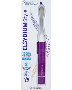 Elgydium Brosse à Dents Style Electrique Batterie Raisin Pétillant