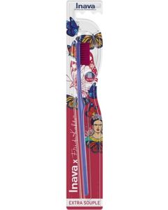 Inava Brosse à Dents Extra-Souple Edition Frida Kahlo