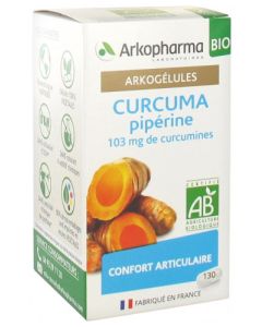 Arkopharma Arkogélules Bio Curcuma Pipérine 130 gélules