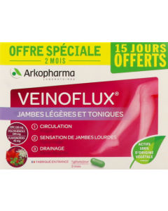 Arkopharma Veinoflux Jambes Légères Toniques Gélule 60