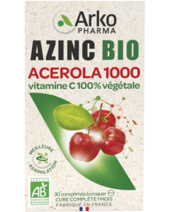 Arkopharma Azinc Végétal Acérola 1000 Bio Comprime 15