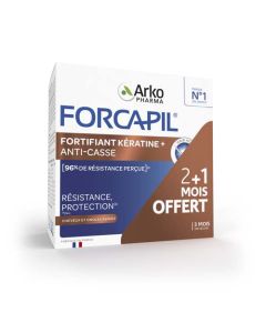 Arkopharma Forcapil Fortifiant Kératine + Programme de 3 mois