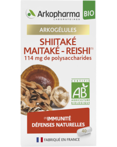 Arkogelules Shiitake Maitake Reishi Bio Gélule 40