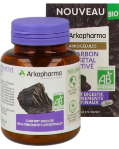 Arkogelules Charbon Végétal Bio Gélule 80