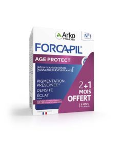 Arkopharma Forcapil Age Protect Cheveux Blancs & Ternes 90 comprimés