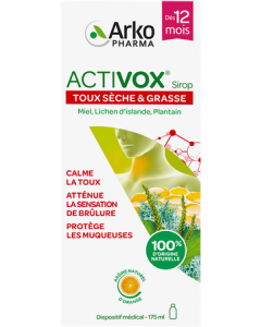 Arkopharma Activox Gorge et Toux Sirop 175ml