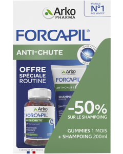 Arkopharma Forcapil Antichute Gummies x60 + Shampooing Antichute