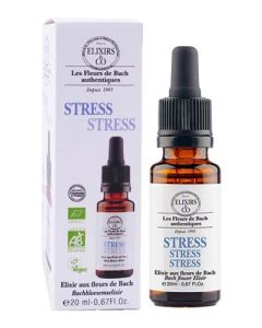 Elixirs Co Les Fleurs De Bach Stress Bio Gouttes 20ml