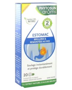 Phytosun Arôms Brûlures d'Estomac et Remontées Acides 20 Comprimés
