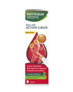 Phytosun Arôms Roll'on Action Ciblée Aux Huiles Essentielles Effet Chauffant 50 ml