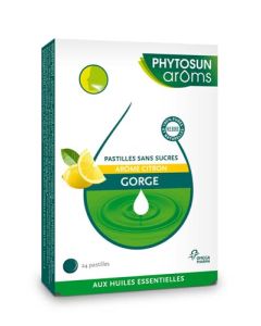 Phytosun Arôms Pastille Sans Sucre Gorge Citron 24 Unités