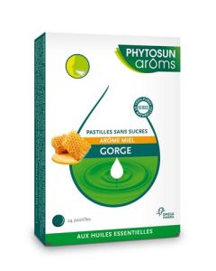 Phytosun Arôms Pastilles Gorge Sans Sucres Miel 24 Pastilles