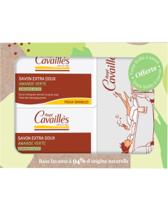 Rogé Cavaillès Savon Amande Vert 2x250g + Boîte