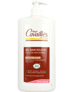 Rogé Cavaillès Gel Bain Douche Huile de Macadamia Bio Surgras Végétal 1L