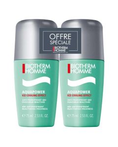 Biotherm Homme Aquapower Duo Déodorant Roll-On 2x75g